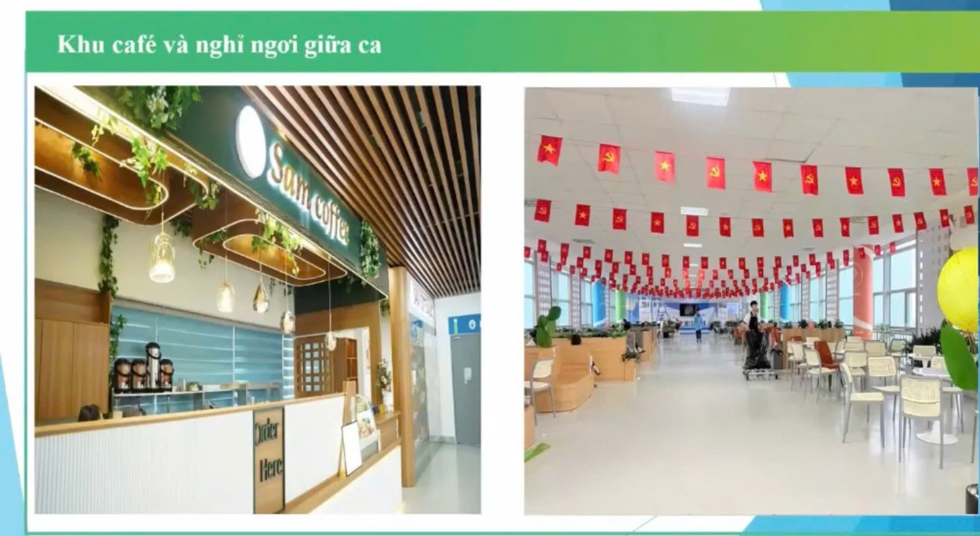 Khu Sam Coffee và nghỉ ngơi giữa ca